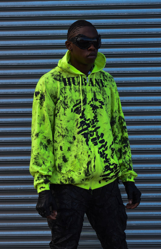 HUBANE OVERSIZED HOODIE IN SAFETY YELLOW