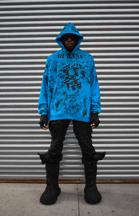 HUBANE OVERSIZED HOODIE IN BLUE