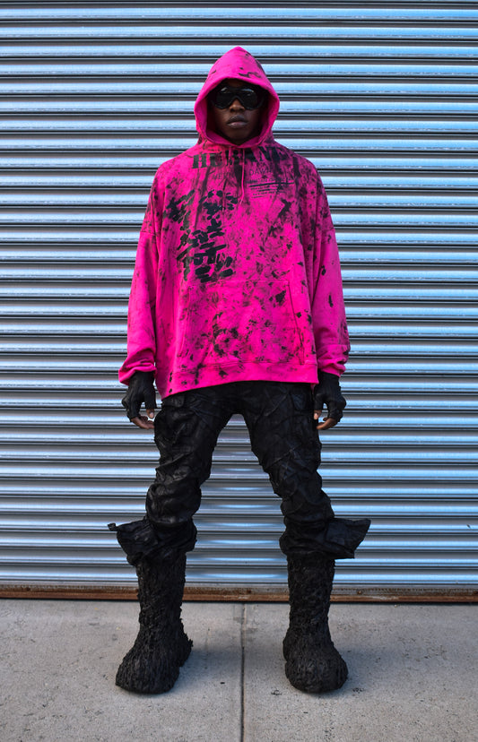 HUBANE OVERSIZED HOODIE IN PINK