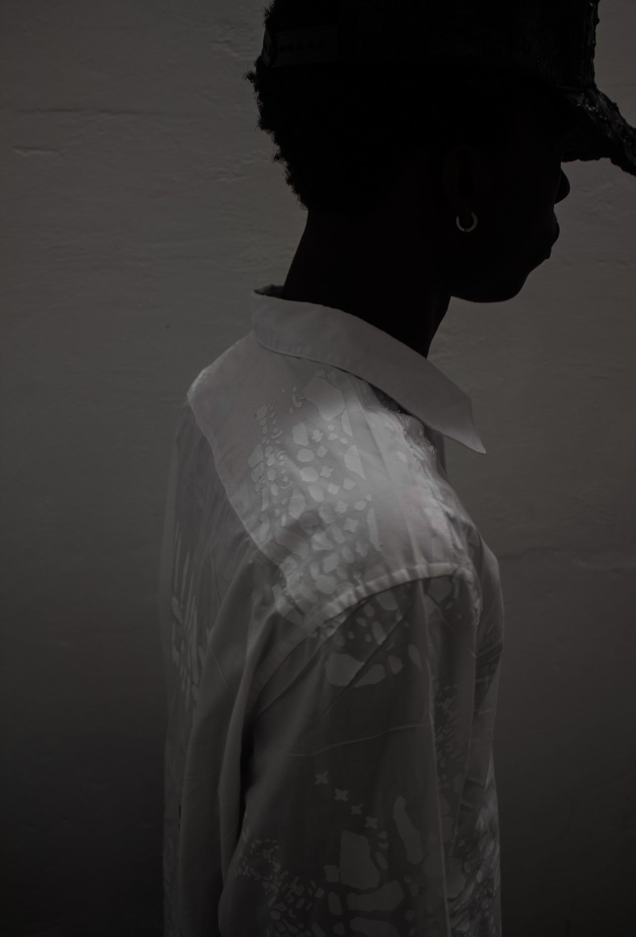 “Vernum Honesty”( Platinum White Button down Shirt )